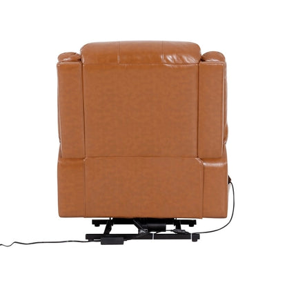 Deluxe Adjustable Power Lift Recliner Chair for Elderly Faux Leather Electric Recliner Split-Back Chair