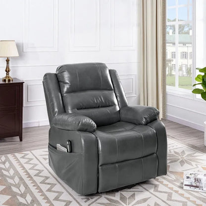 Deluxe Adjustable Power Lift Recliner Chair for Elderly Faux Leather Electric Recliner Split-Back Chair
