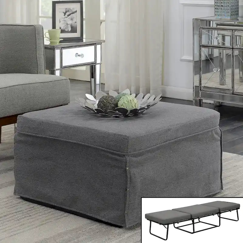 Convenience Concepts Designs4Comfort Folding Bed Ottoman Coffee Table