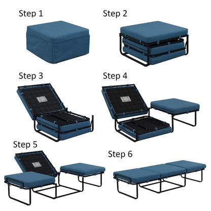 Convenience Concepts Designs4Comfort Folding Bed Ottoman Coffee Table
