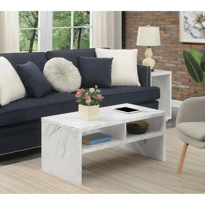 Convenience Concepts Northfield Admiral Deluxe Coffee Table with Shelves