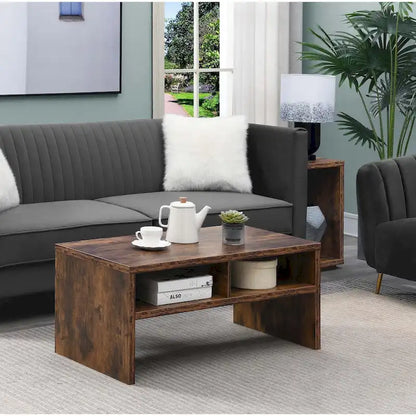 Convenience Concepts Northfield Admiral Deluxe Coffee Table with Shelves
