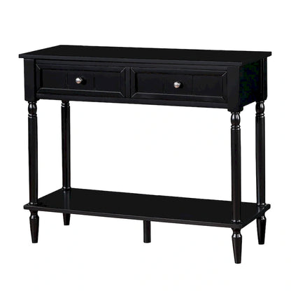 Convenience Concepts French Country 2 Drawer Hall Table with Shelf