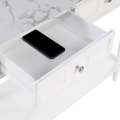 Convenience Concepts French Country 2 Drawer Hall Table with Shelf