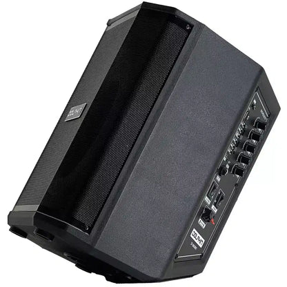 Dolphin Audio Tilt 880 Rechargeable 8-In. Portable Bluetooth Party Speaker with Tilt Function, LED Light Ring, Wireless Microphone, and Remot...
