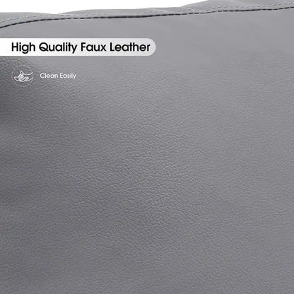 MCombo Modern Accent Chair with Upholstered Cushion, Faux Leather HQ304