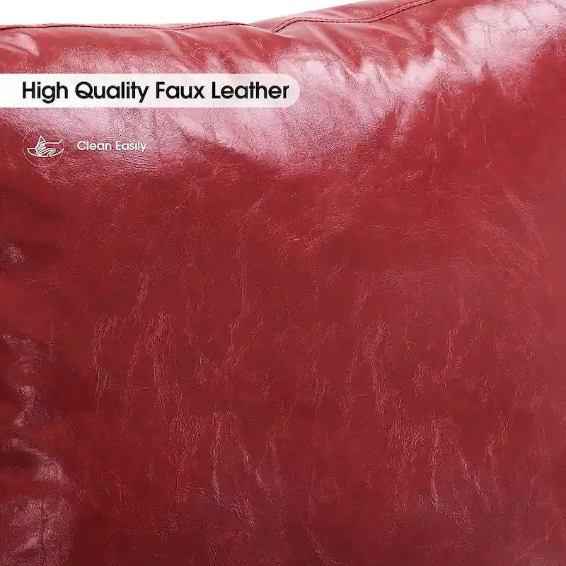 MCombo Modern Accent Chair with Upholstered Cushion, Faux Leather HQ304