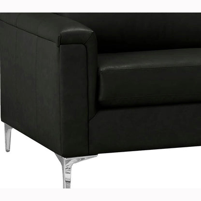 Malibu L-shaped Top-grain Leather Sectional Sofa - 122.5 x 85 x 36.5 x 35