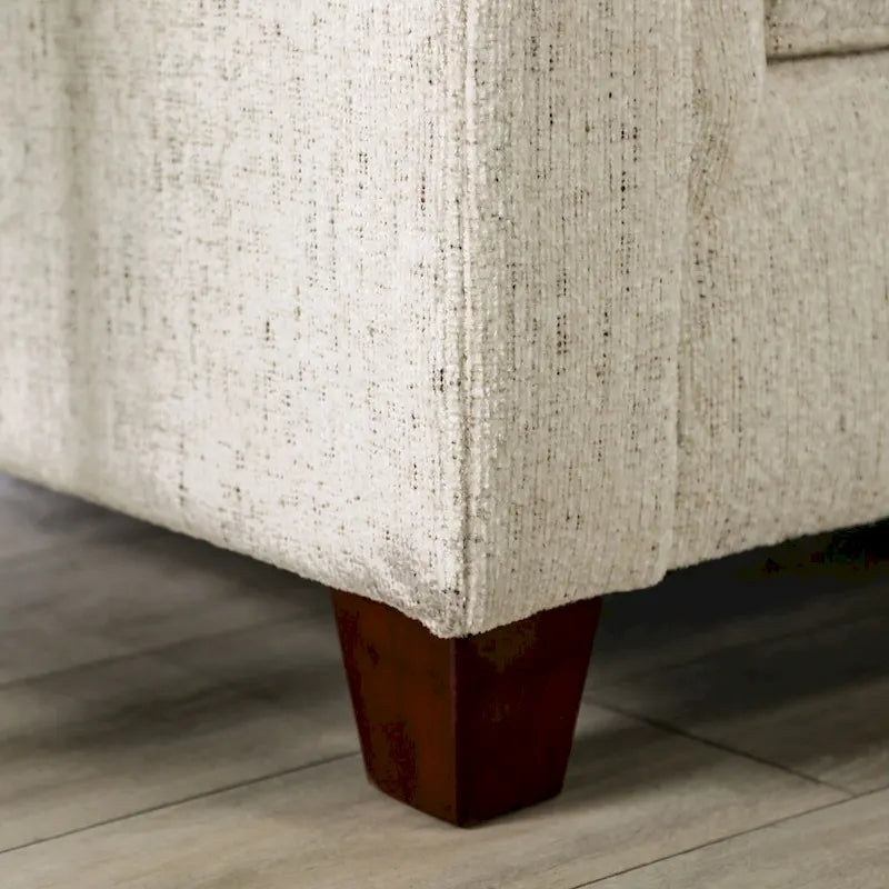 Mecia Transitional Chenille Rolled Arms 2-Piece Sofa Set by Furniture of America