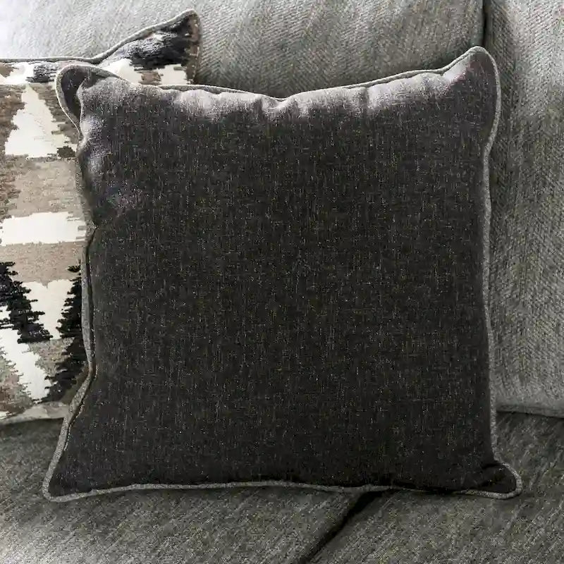 Mecia Transitional Chenille Rolled Arms 2-Piece Sofa Set by Furniture of America