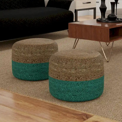 WYNDENHALL Maron Round Pouf