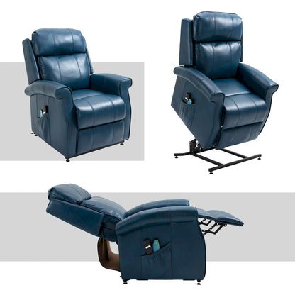 GZMR Faux Leather Elderly Power Lift Recliner Chair