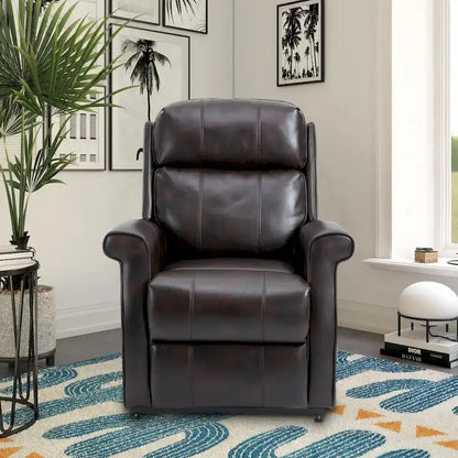 GZMR Faux Leather Elderly Power Lift Recliner Chair