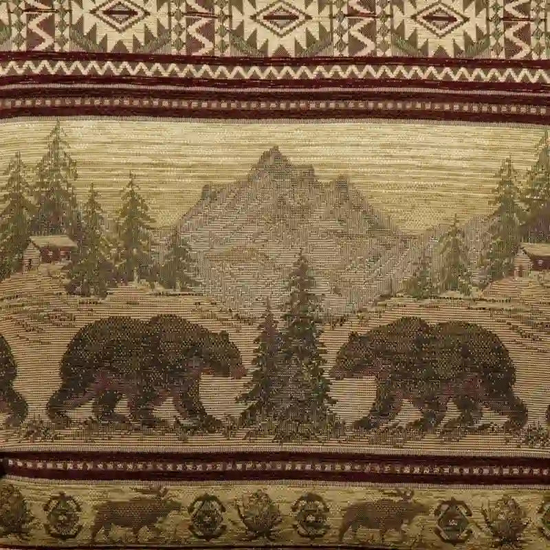 Hickory Log Footstool