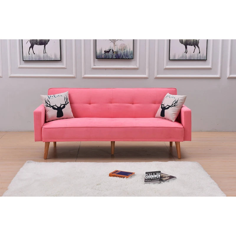 Modern Adjustable 3-position Sleeper Sofa Futon