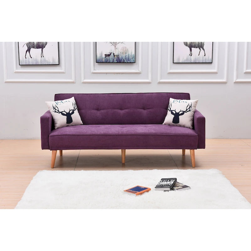 Modern Adjustable 3-position Sleeper Sofa Futon
