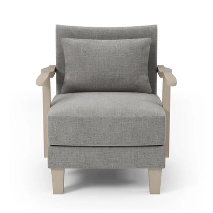 Perth Contemporary Grey Fabric Cushioned Accent Chair by Furniture of America