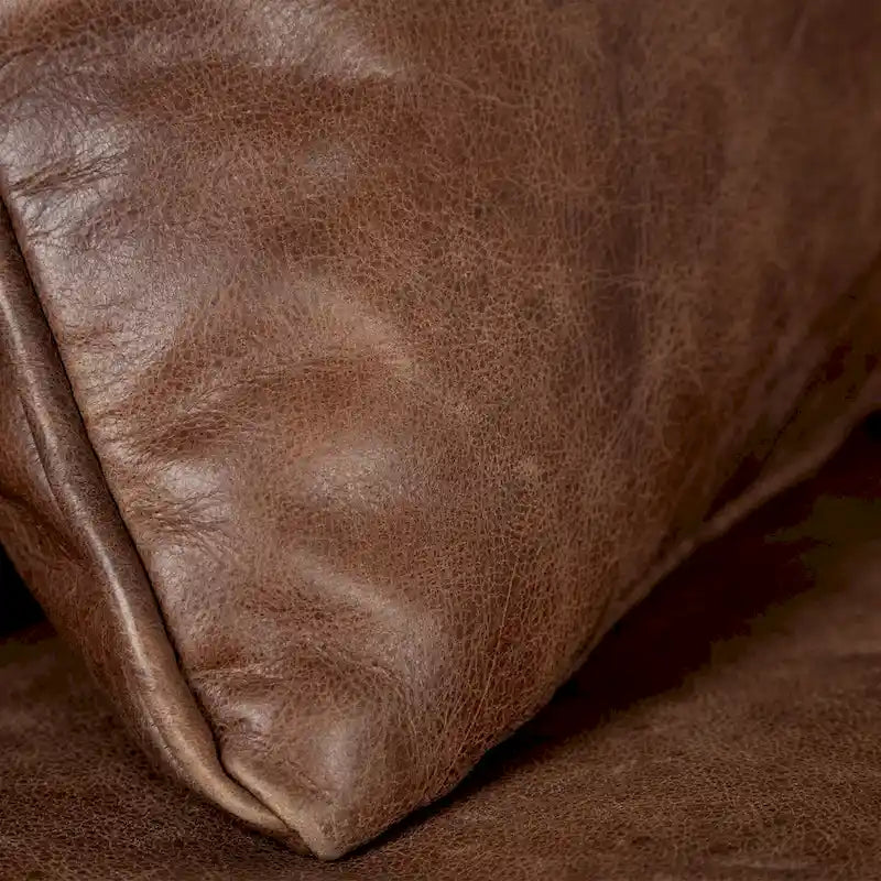 Cochrane II Brown Genuine Leather Sofa - 82.0L x 33.0W x 32.3H