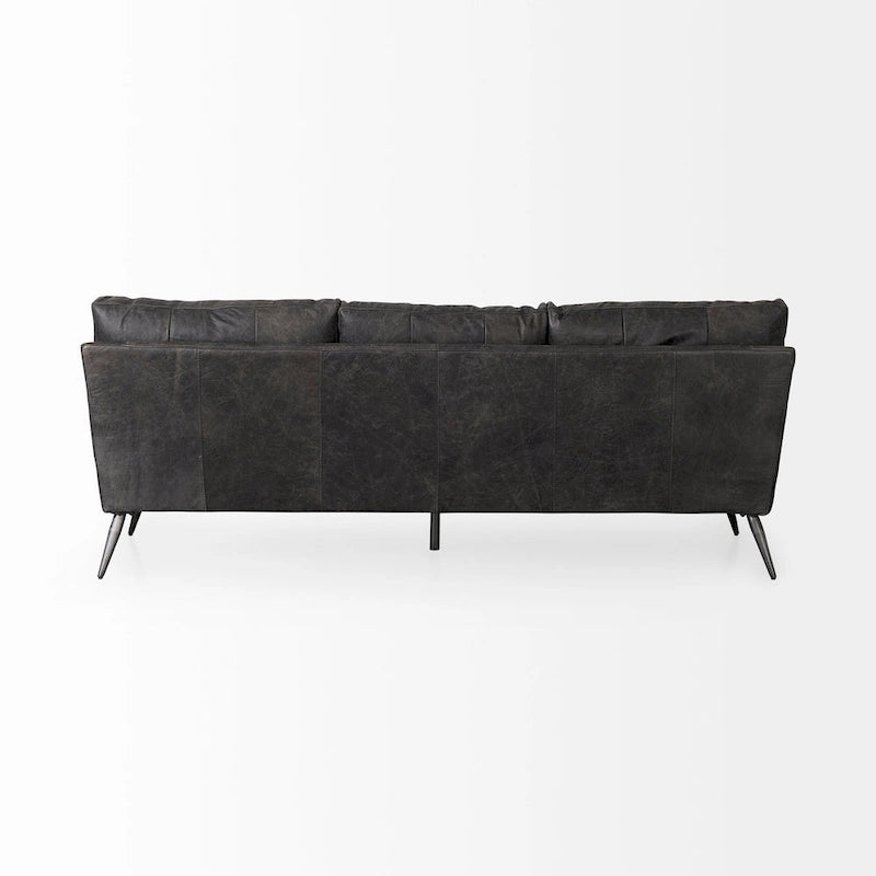 Cochrane II Brown Genuine Leather Sofa - 82.0L x 33.0W x 32.3H