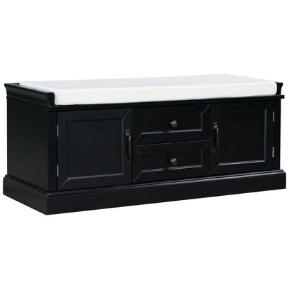 Storage Bench with 2 Drawers and 2 Cabinets