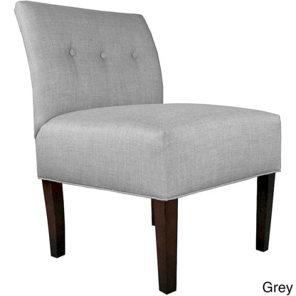Samantha Button Tufted Ikat Accent Chair
