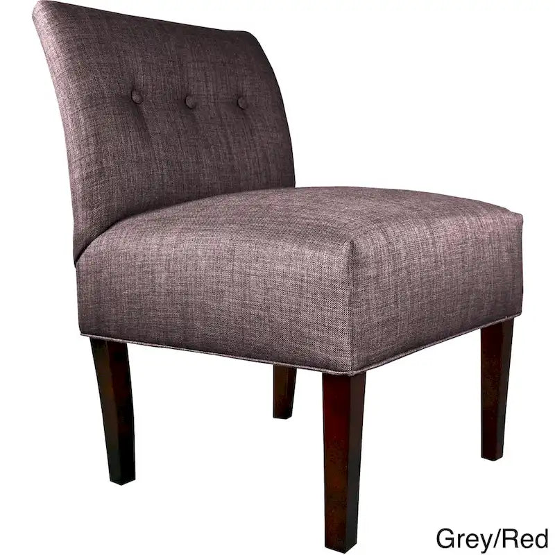 Samantha Button Tufted Ikat Accent Chair