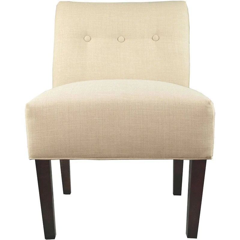 Samantha Button Tufted Ikat Accent Chair