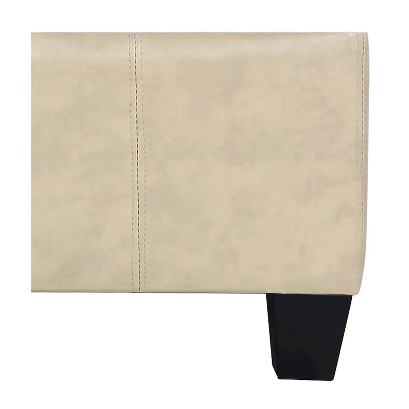 York Upholstered Quilted Stitched Flip-Top Storage Bench