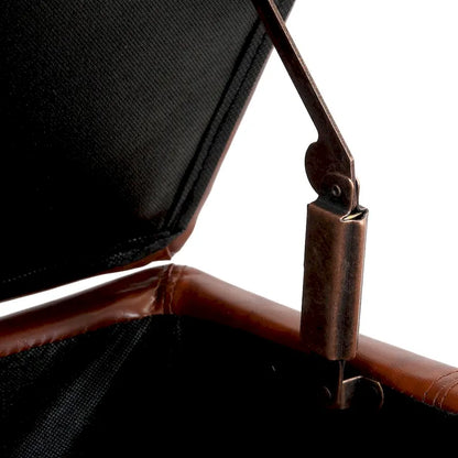 York Upholstered Quilted Stitched Flip-Top Storage Bench