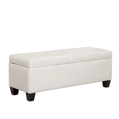 York Upholstered Quilted Stitched Flip-Top Storage Bench