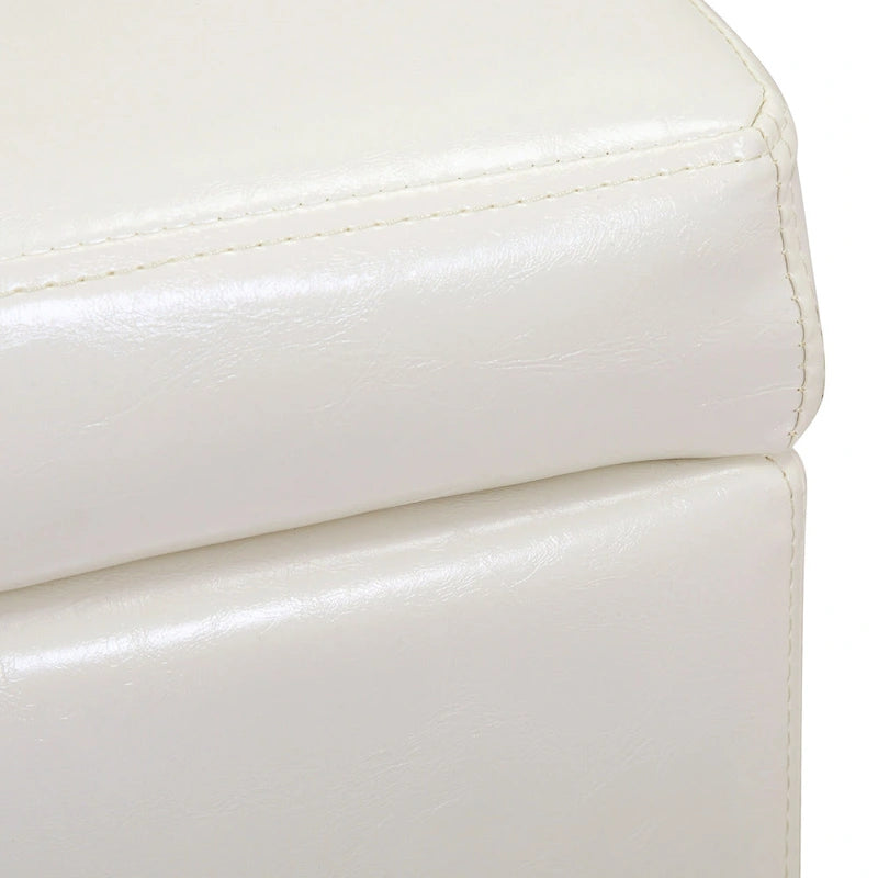 York Upholstered Quilted Stitched Flip-Top Storage Bench