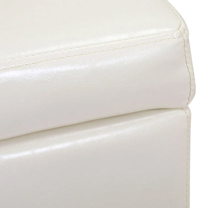 York Upholstered Quilted Stitched Flip-Top Storage Bench