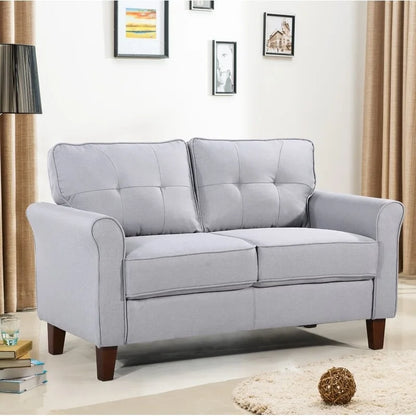 Kouchouk 54.5  Linen Flared Arm Loveseat