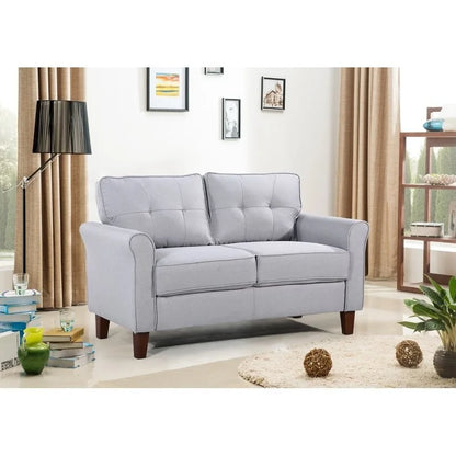 Kouchouk 54.5  Linen Flared Arm Loveseat