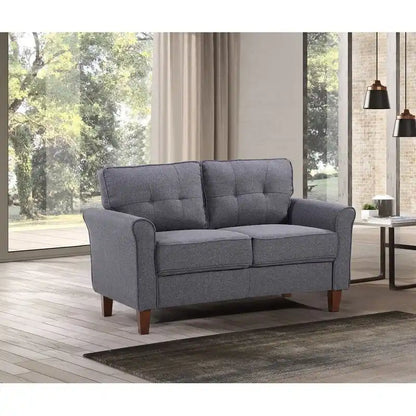 Kouchouk 54.5  Linen Flared Arm Loveseat