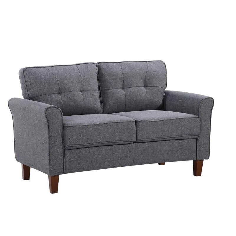 Kouchouk 54.5  Linen Flared Arm Loveseat