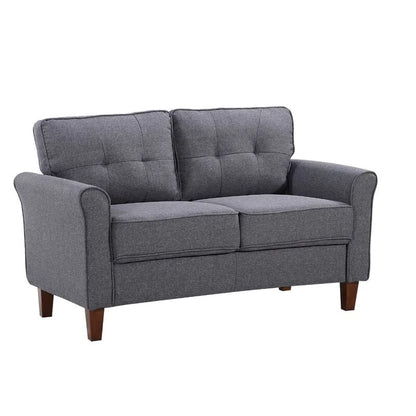 Kouchouk 54.5  Linen Flared Arm Loveseat