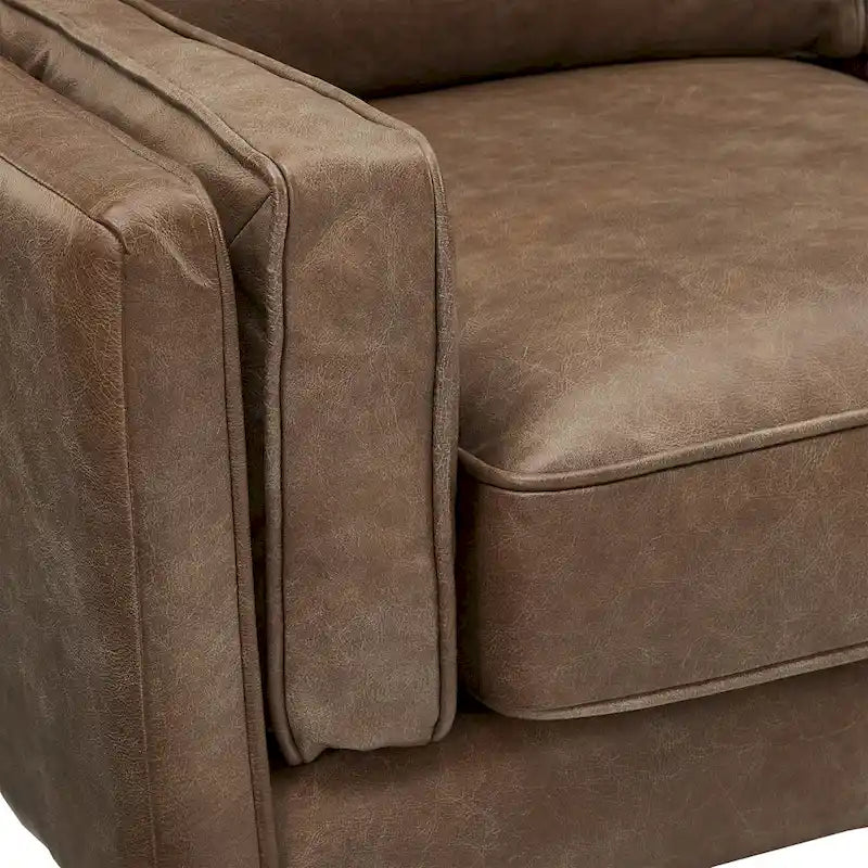 Darius Tan Oxford Leather Sectional Sofa by iNSPIRE Q Modern