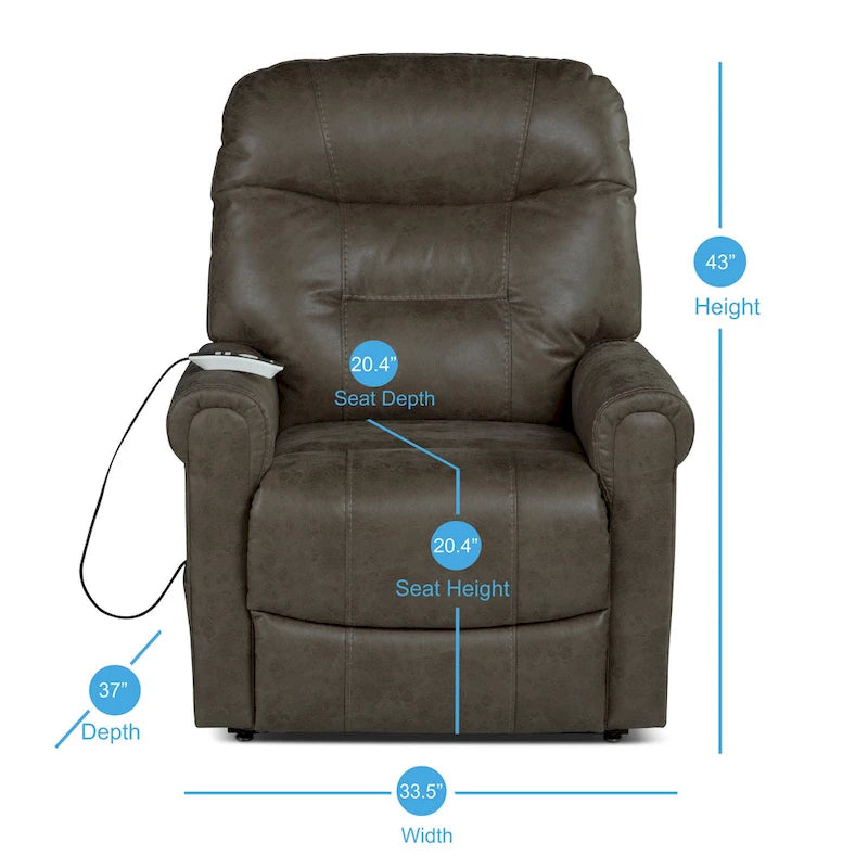 Osceola Power Lift Recliner with Heat and Massage