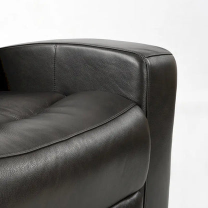 89  Wide Top Grain Leather Power Reclining Sofa Electric Recliner Sofa with Storage, USB Charge Port, Adjustable Headrest