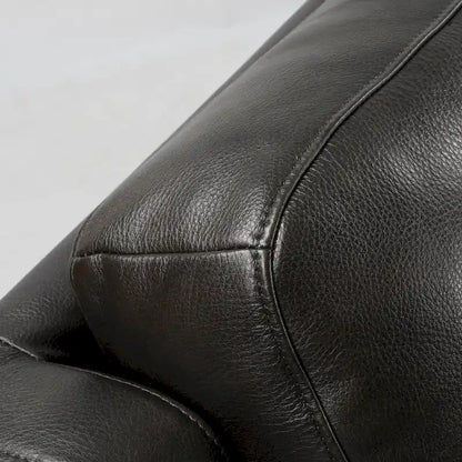 89  Wide Top Grain Leather Power Reclining Sofa Electric Recliner Sofa with Storage, USB Charge Port, Adjustable Headrest