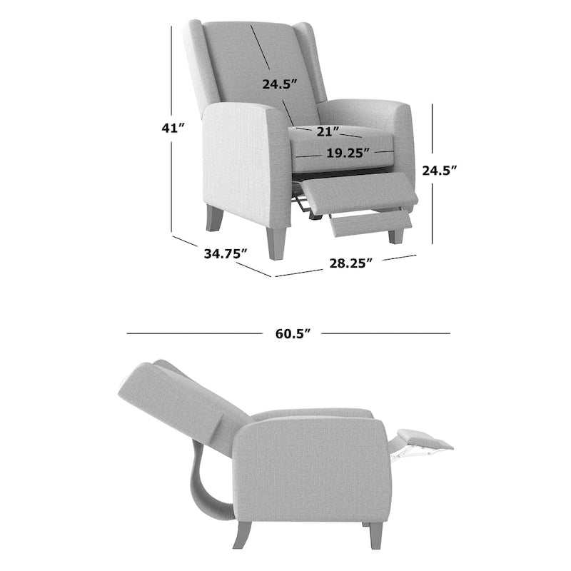 Copper Grove Cori Push Back Recliner Chair