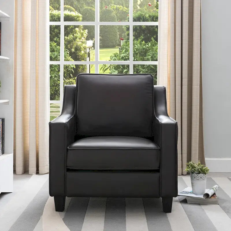 Furniture of America Kayn Contemporary Vinyl Padded Club Chair