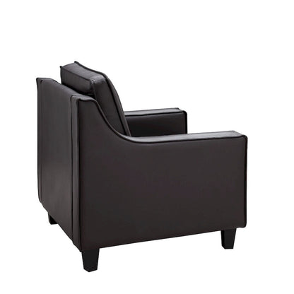 Furniture of America Kayn Contemporary Vinyl Padded Club Chair