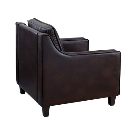 Furniture of America Kayn Contemporary Vinyl Padded Club Chair