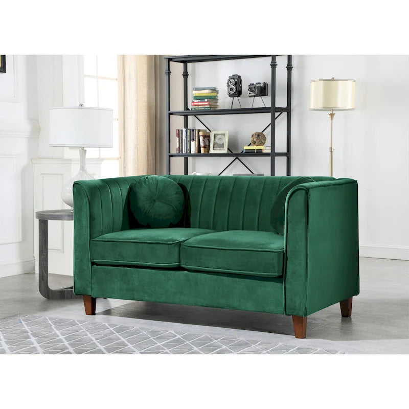 Boton Chesterfield Loveseat