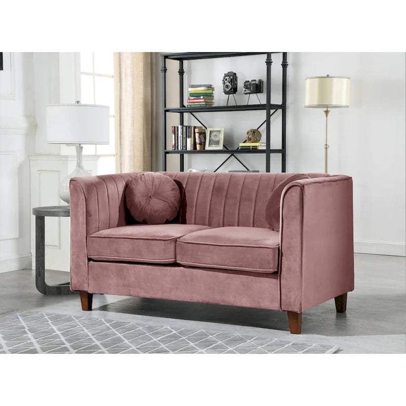 Boton Chesterfield Loveseat