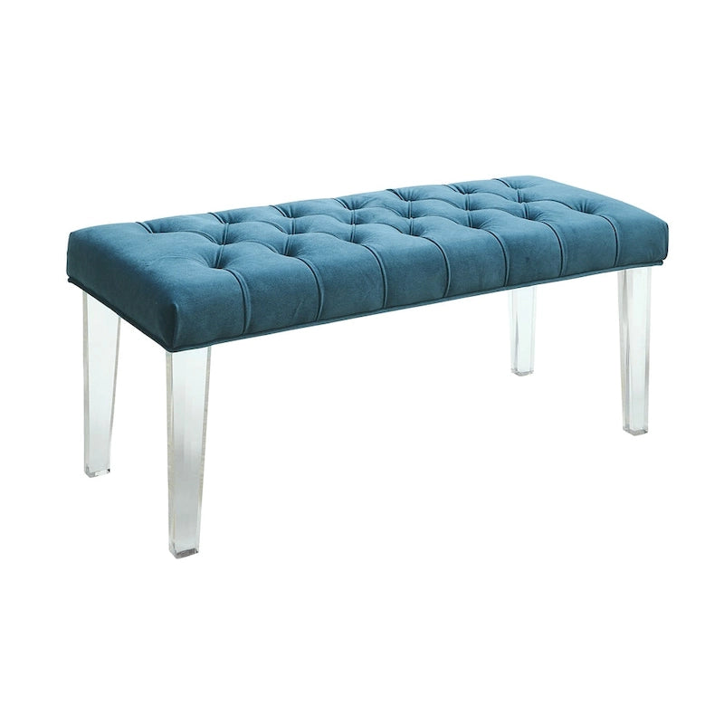 Bral Contemporary Fabric Tufted Accent Bench by Furniture of America
