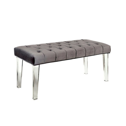Bral Contemporary Fabric Tufted Accent Bench by Furniture of America