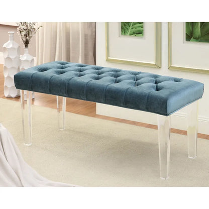 Bral Contemporary Fabric Tufted Accent Bench by Furniture of America